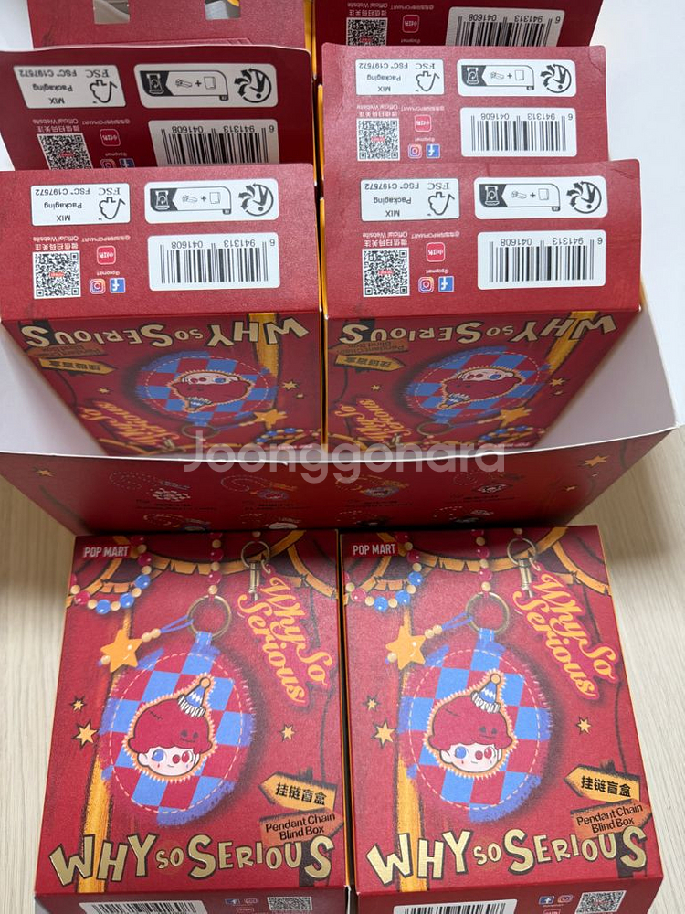 정가이하급처) 팝마트 WHY SO SERIOUS 스트랩 키링--4