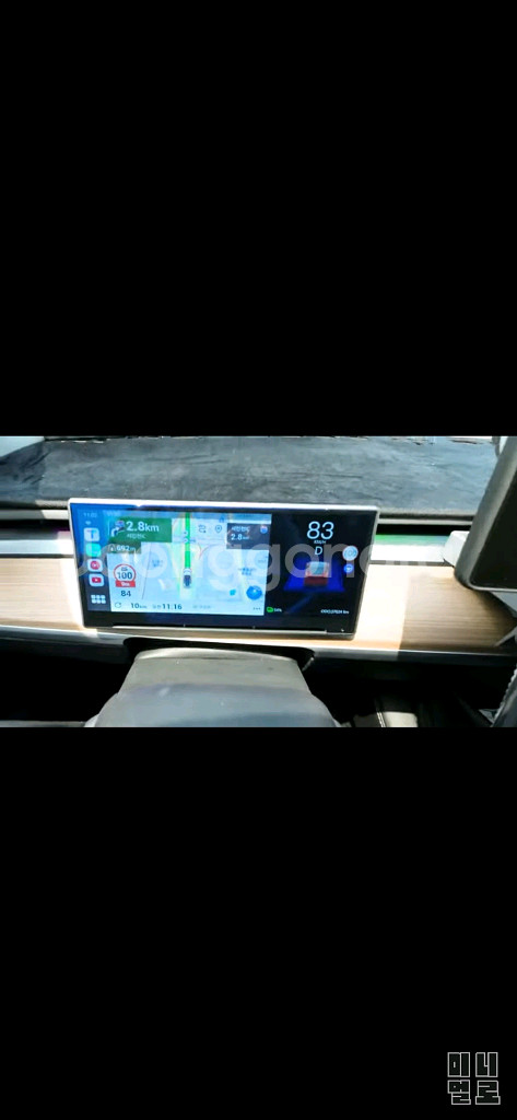 테슬라 하이랜드 전용 F9 안드로이드 계기판--4