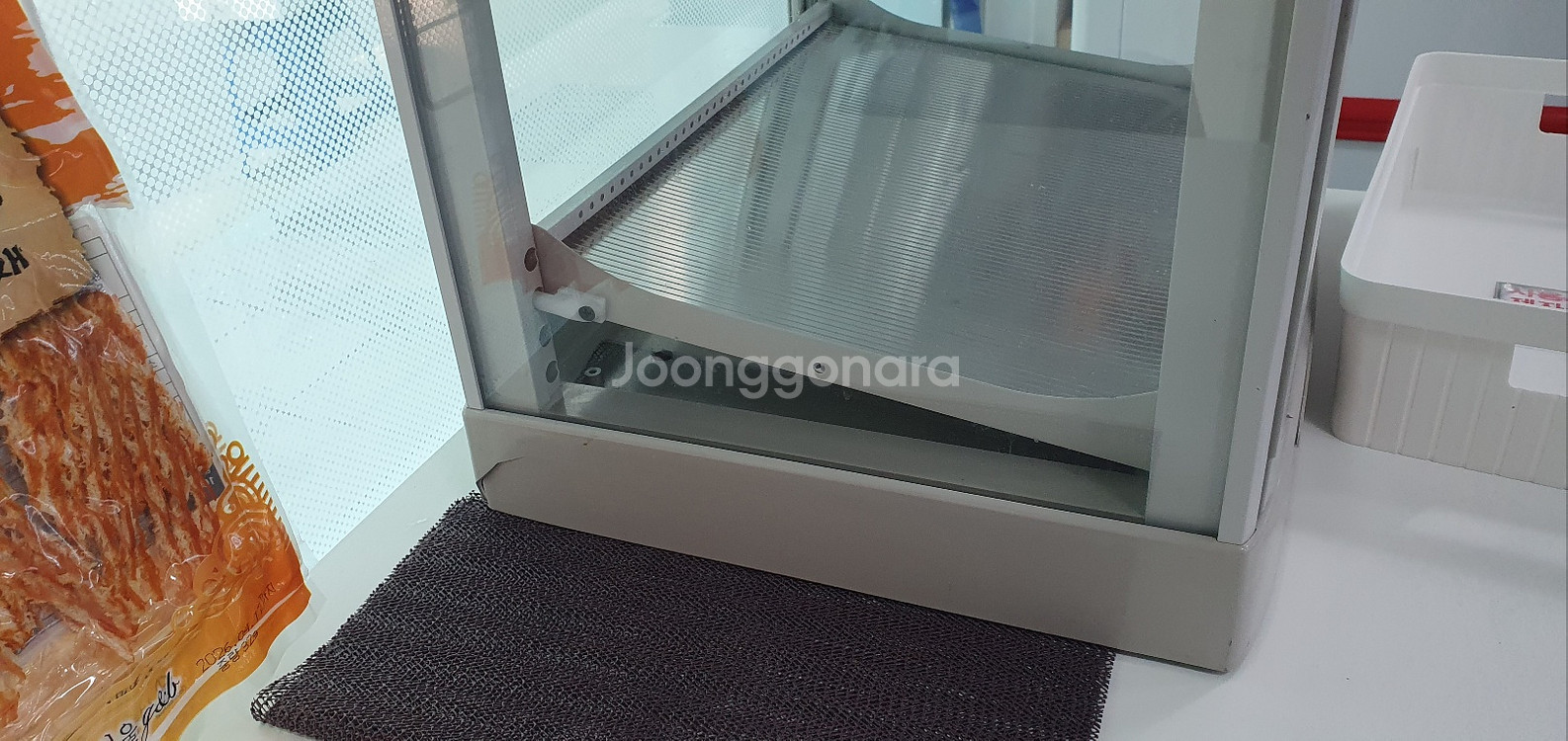 온장고 3단 4방향 투명유리--1
