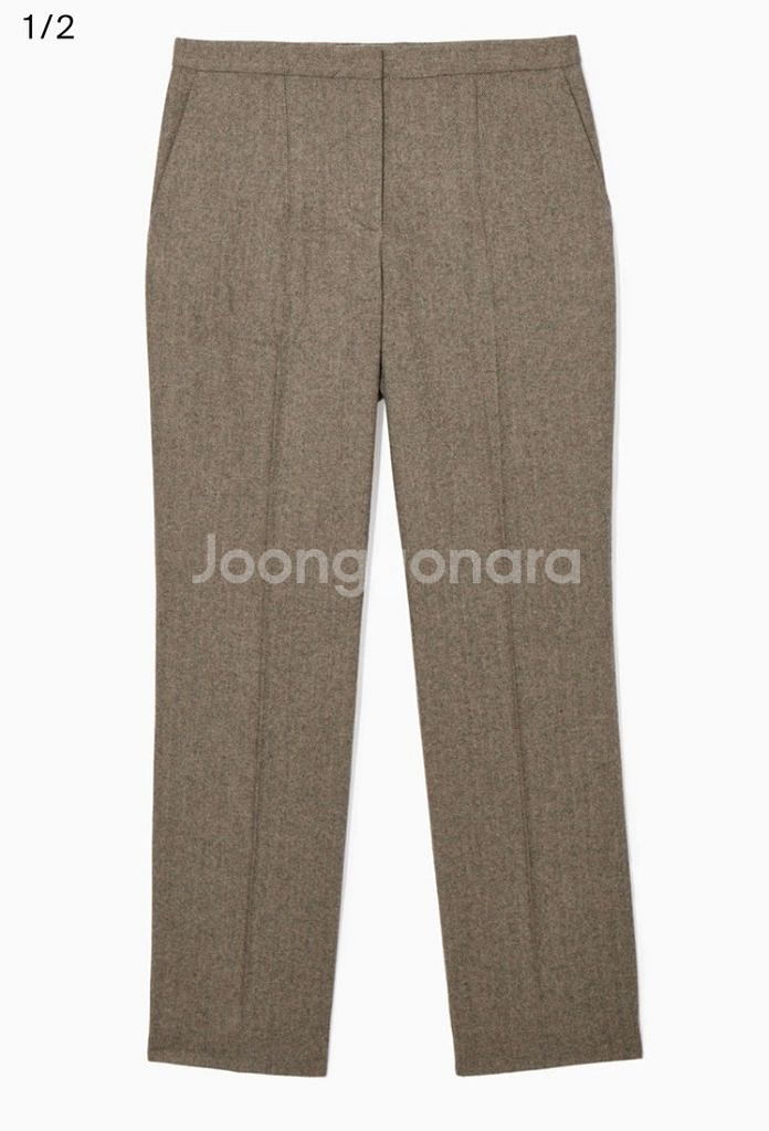 코스 cos 스트레이트레그 울 헤링본 트라우저--1