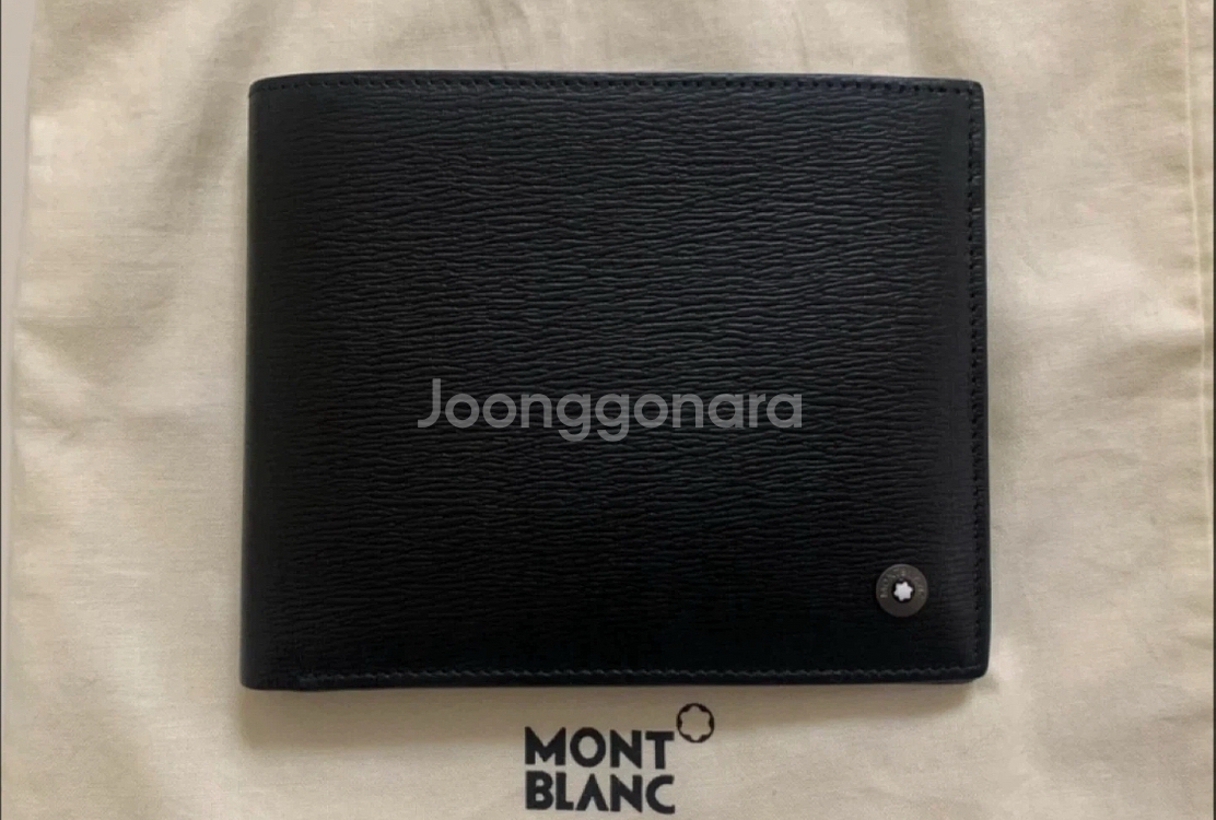 몽블랑 국내 정품 남성 반지갑 새제품--0