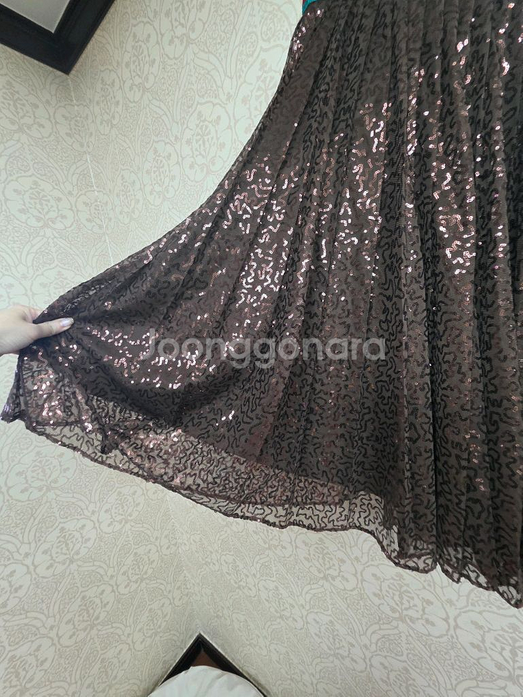 더한섬 FOURMTHE STORE 비쥬 밴딩 스커트 6--2