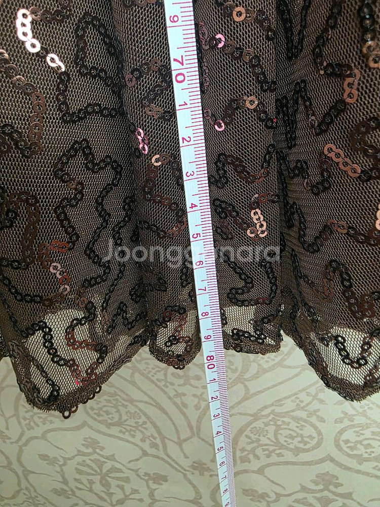 더한섬 FOURMTHE STORE 비쥬 밴딩 스커트 6--3