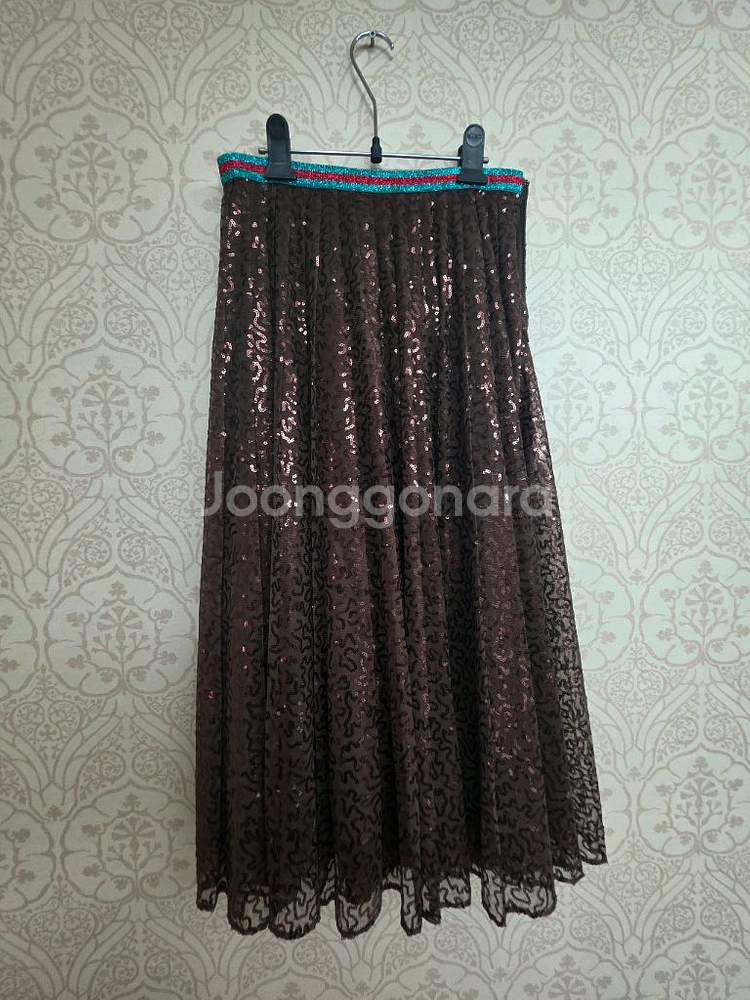 더한섬 FOURMTHE STORE 비쥬 밴딩 스커트 6--5