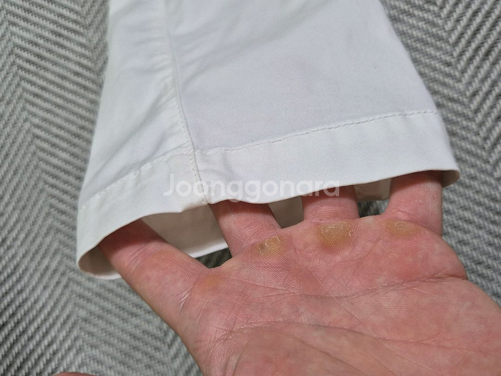 한글택 32 스톤아일랜드 카고바지팬츠 화이트--3