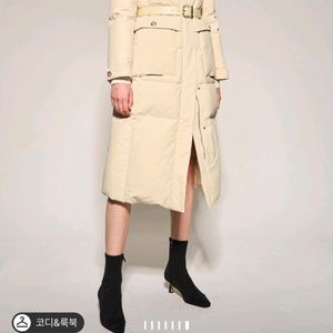 오브제 벨티드구스다운점퍼44 랑방 마인 타임 더캐시미어