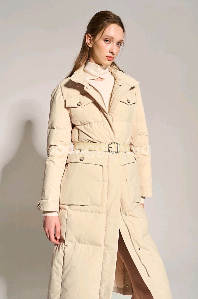 오브제 벨티드구스다운점퍼44 랑방 마인 타임 더캐시미어--3