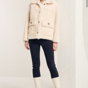 마인 램스 퍼 리버시블 점퍼44 랑방 타임 더캐시미어