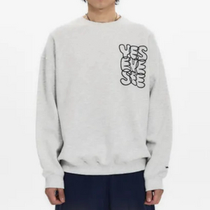 예스아이씨 로고 스웻셔츠 - 라이트그레이