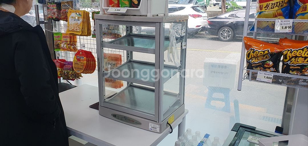 온장고 3단 4방향 투명유리--2