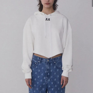 레스트앤레크리에이션 로고 후드 - 화이트