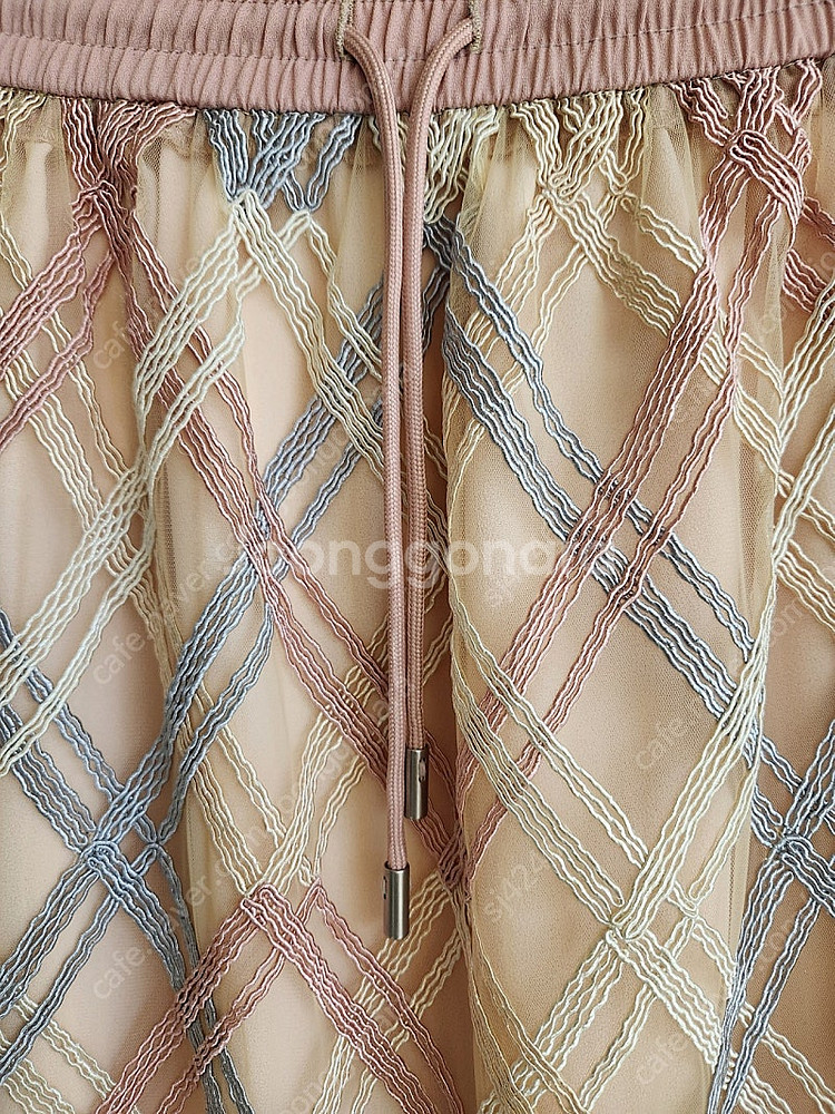 오즈세컨 니팅컬러 티어드 밴딩 스커트--2