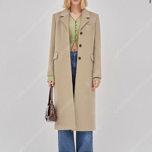 Raive 앙고라블렌디드 싱글코트 베이지 s사이즈