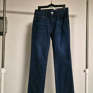 새상품 55)브랜드라벨컷 기모 진청바지