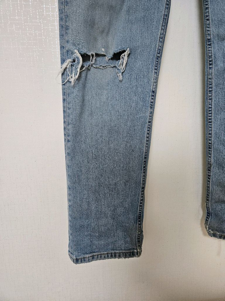 리바이스 505 워싱 데님 청바지--1