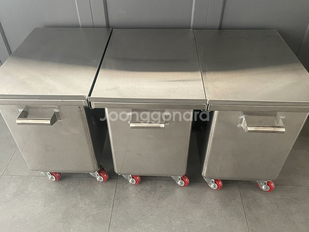 업소용 스텐 밀가루통 이동식 가루통--0