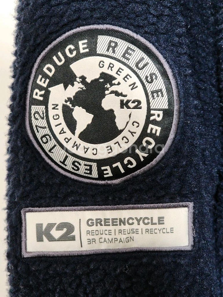 K2 플리스 점퍼 네이비 뽀글이 케이투 후리스 자켓--3