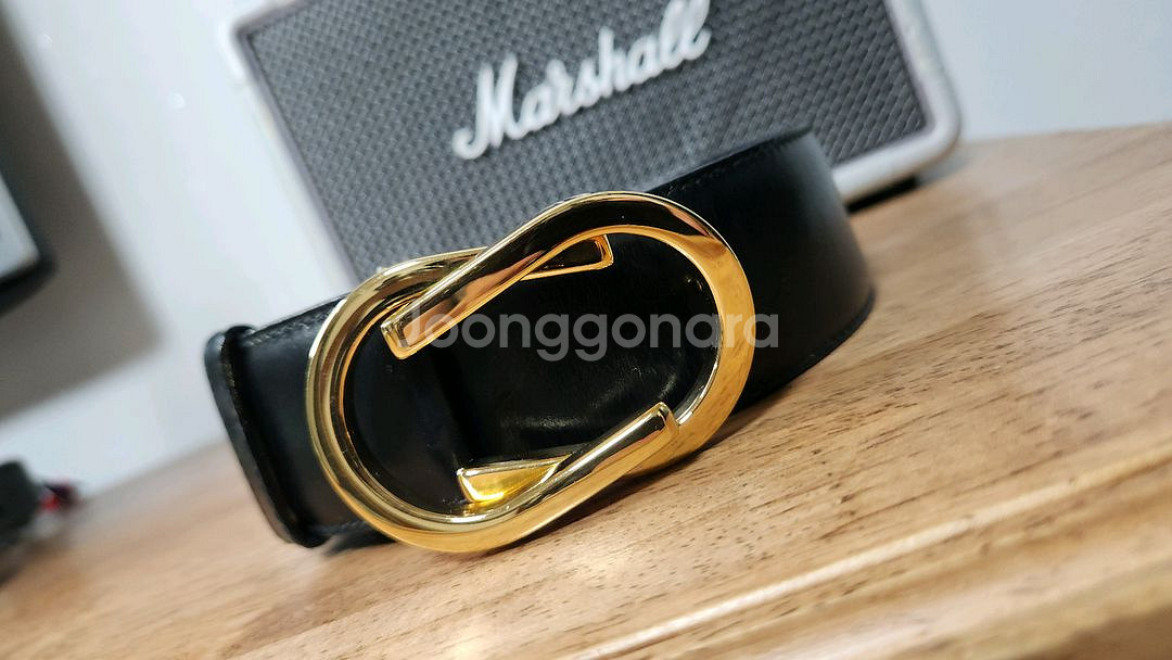 # GUCCI 구찌 정품 블랙 레더 여성명품벨트 급처--0