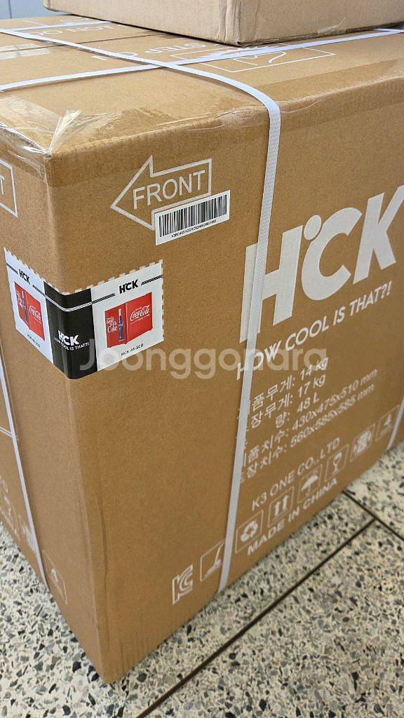 HCK 코카콜라 미니냉장고 48L 미개봉 새상품--2