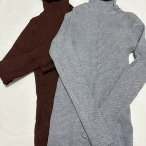 목폴라 니트 상의 골지 니트 스커트 여성복