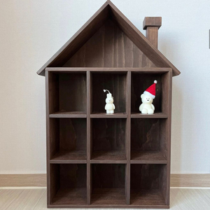 집모양 장식장 원목 집모양 장식장 원목 선반