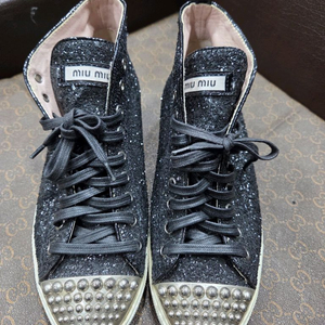 미우미우 글리터 하이탑