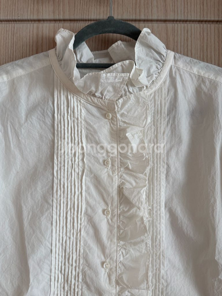 Nigel cabourn 나이젤 카본 프릴 블라우스--4