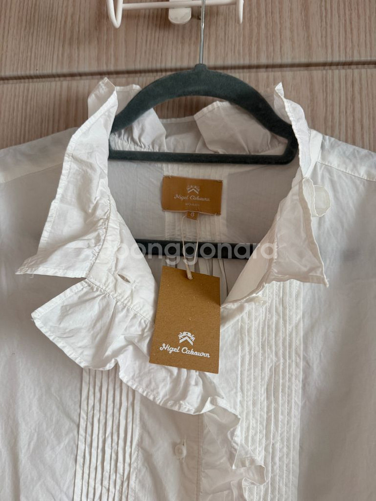 Nigel cabourn 나이젤 카본 프릴 블라우스--5