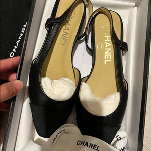 샤넬 슬링백 블랙 플랫 35(225)