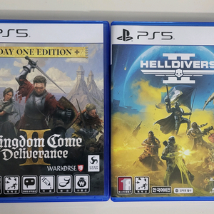 킹덤컴2+헬다이버즈2 일괄(PS5,플스5)