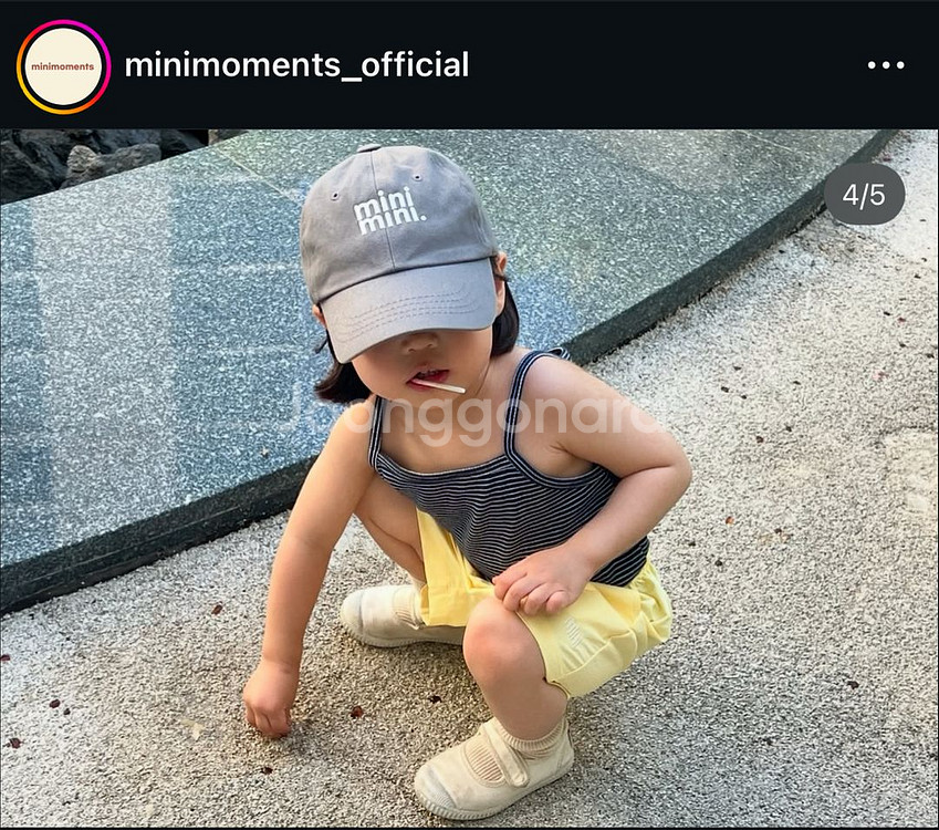 미니미니 new 볼캡 그레이--1