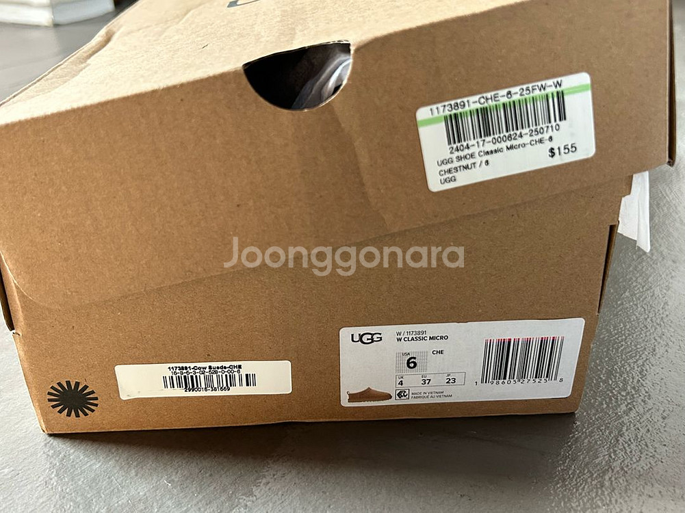 미국 어그 클래식 마이크로 6사이즈 새상품--3