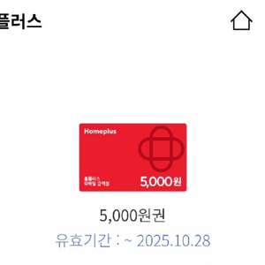 홈플러스 5천원 금액권