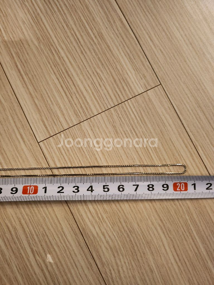 14k 화이트골드 목걸이 체인--3