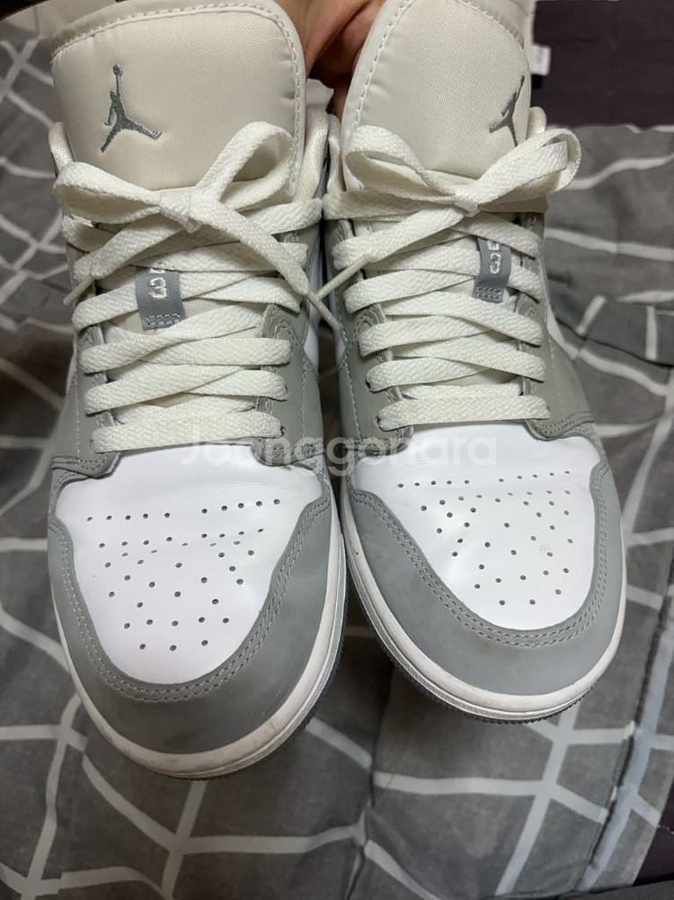 (정품) 나이키 에어조던 1로우 울프그레이 265--1