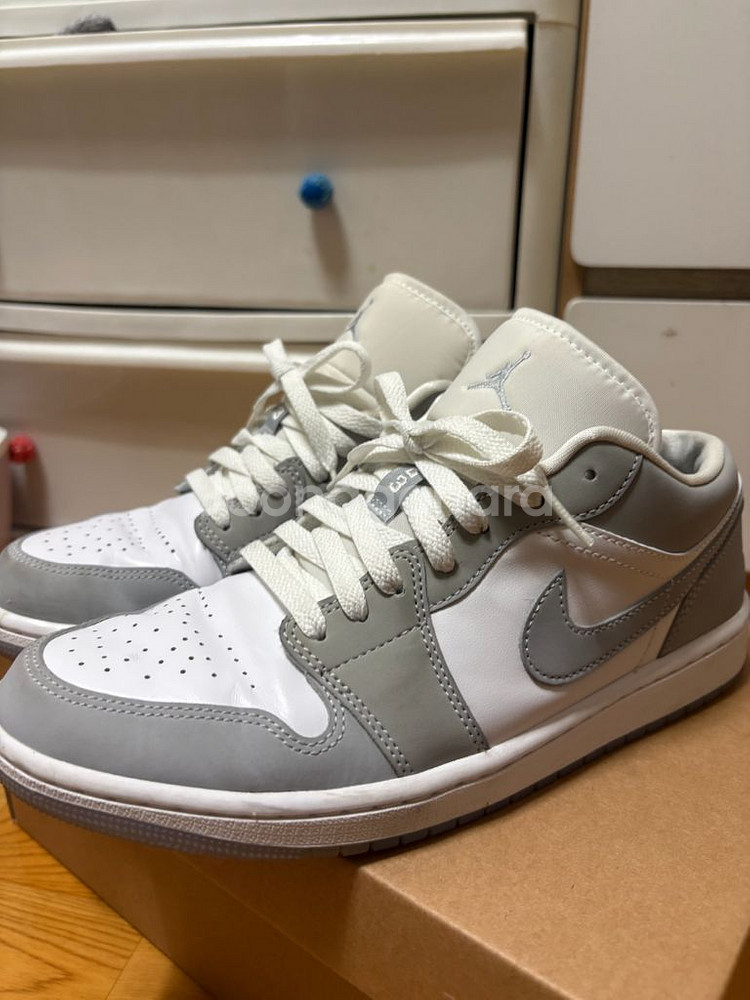 (정품) 나이키 에어조던 1로우 울프그레이 265--4