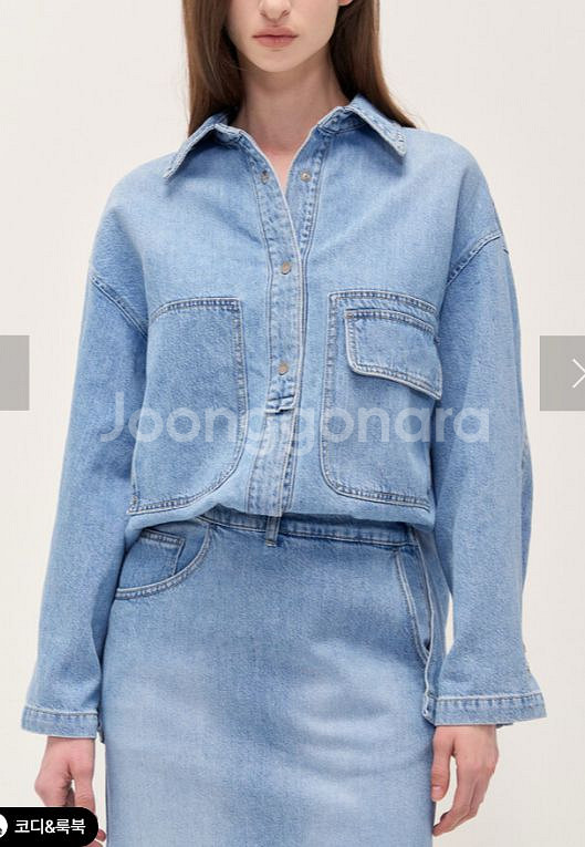 타임 오버사이즈 포켓데님 쟈켓--6
