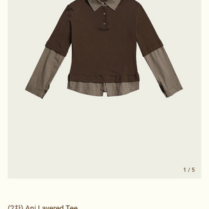 ribbonbit ani layered tee 새상품