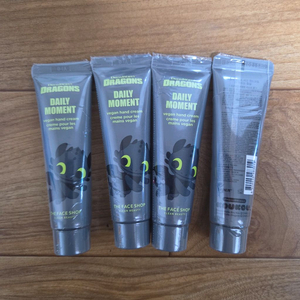 반택천원)더페이스샵 데일리모먼트 비건 핸드크림 4개가격