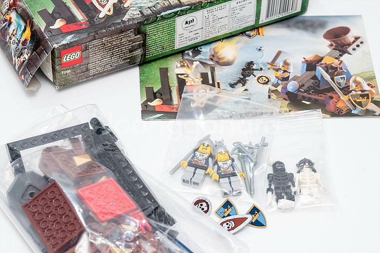 레고 7091 기사 투석기--1