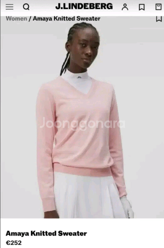 제이린드버그 메리노울 니트 탑 XS사이즈--1