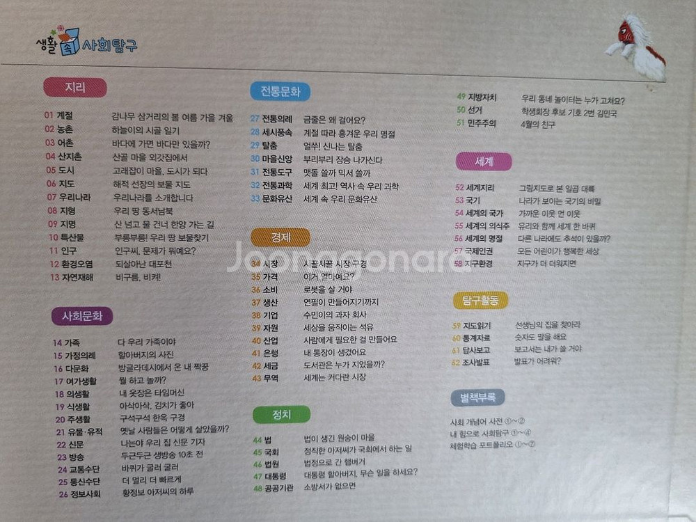 그레이트북스 생활속 사회탐구 62권입니다.--5