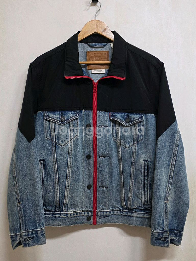 리바이스 데님자켓. M 실착용L-100.--0