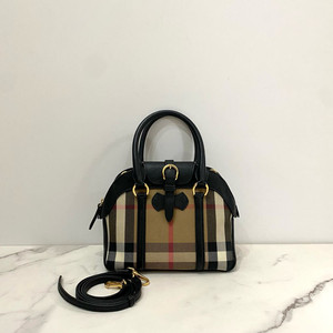 버버리 하우스체크 레더 트리밍 스몰 알체스터 토트백