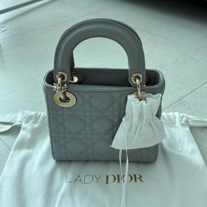 레이디디올 미니 펄그레이 새상품급