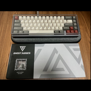 Jris65 티타늄블랙+고스트 키캡+보바u4스위치
