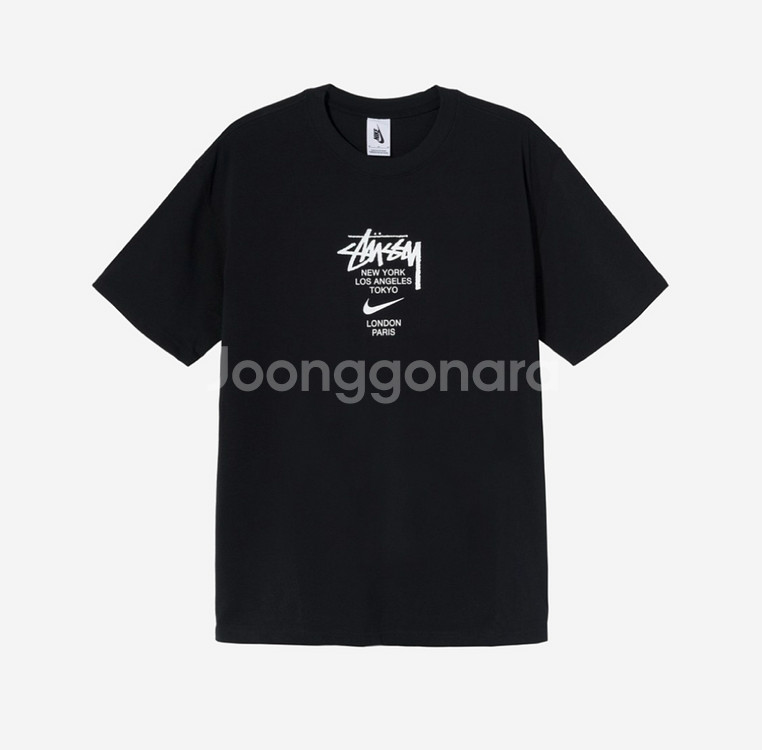 [M] 나이키 스투시 나투시 월드투어 반팔 티셔츠--0