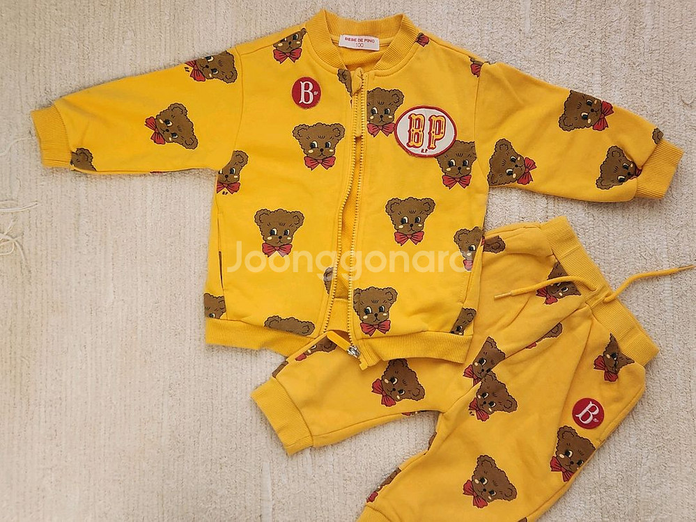 베베드피노 쥬뗌므 집업 상하복 100 90--0