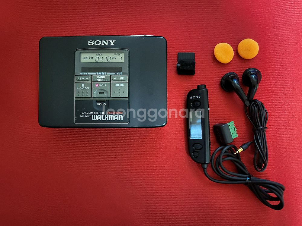 소니워크맨 WM-GX707 깨끗한 풀세트 정상작동품--0