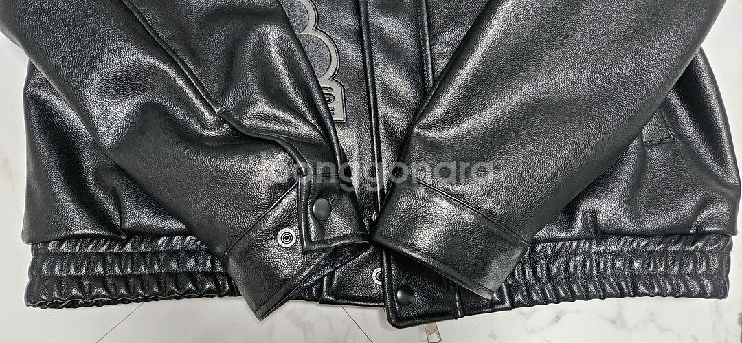 벤 데이비스 화이트라벨 레더 자켓 블랙 (M사이즈)--6